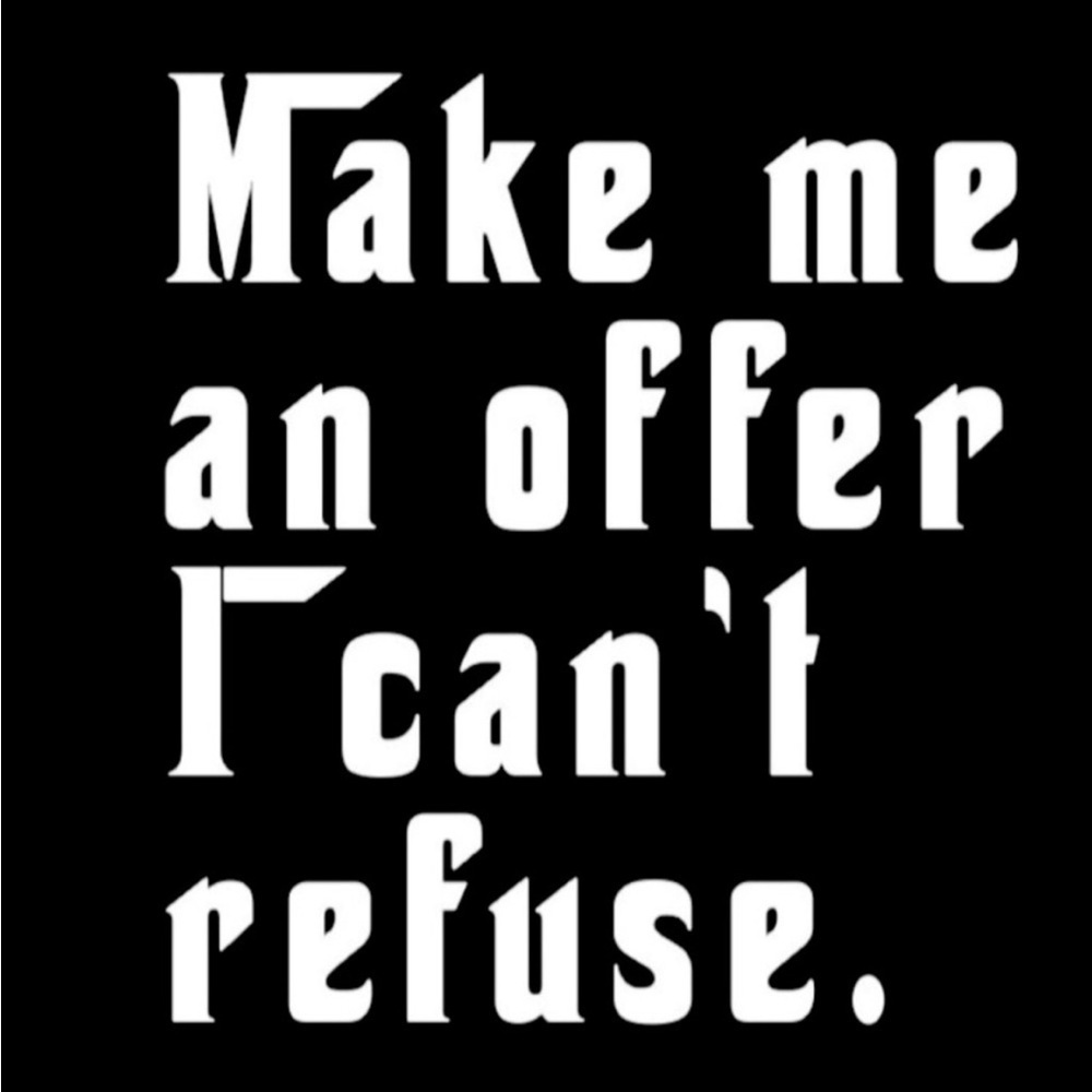 All offers considered